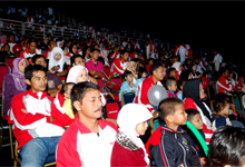 Honda Malaysia associates and families at the opening ceremony.